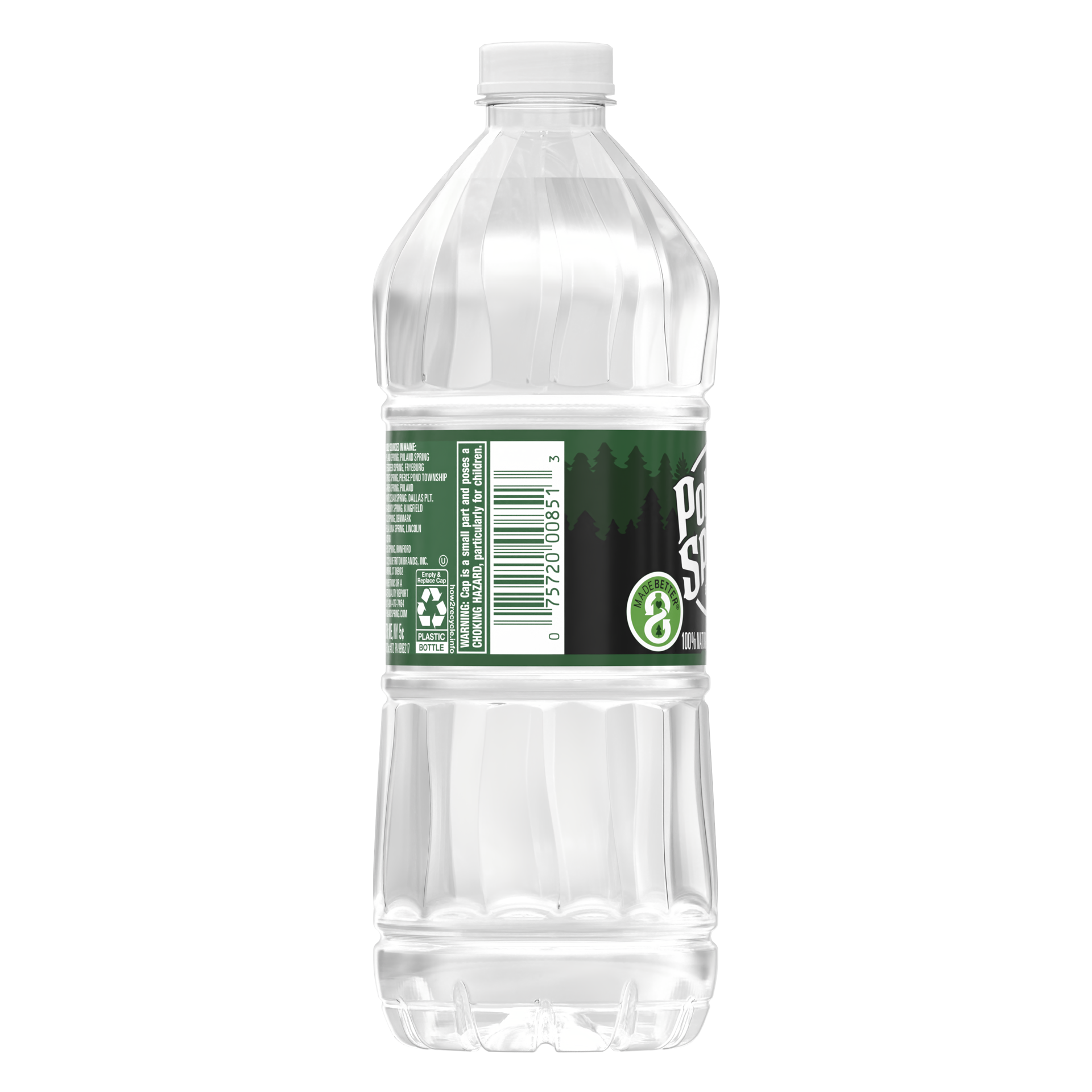 slide 3 of 4, POLAND SPRING Brand 100% Natural Spring Water, 20-ounce plastic bottle, 20 oz