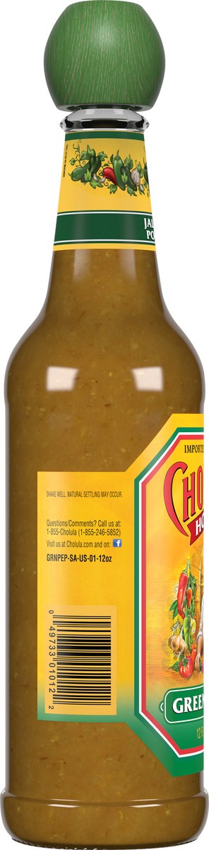 slide 2 of 9, Cholula Green Pepper Hot Sauce, 12 fl oz, 12 oz