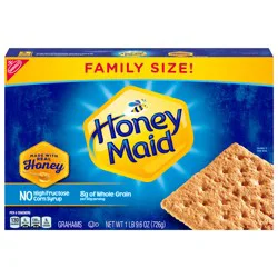 Honey Maid Honey Graham Crackers, Family Size, 25.6 oz Box