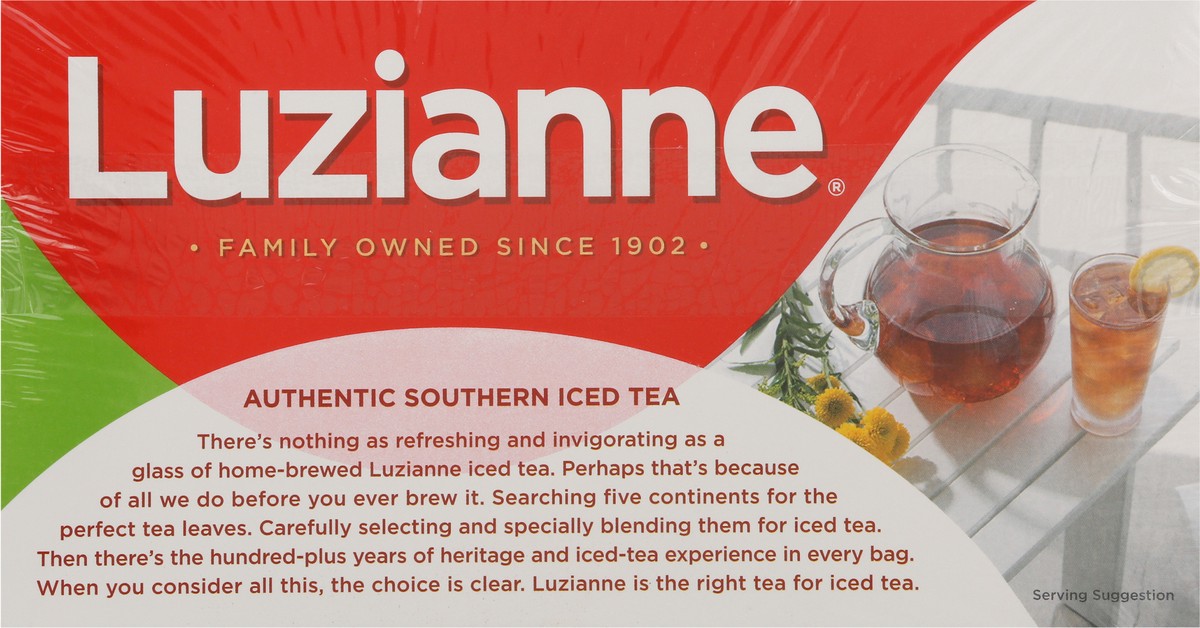 slide 2 of 14, Luzianne Iced Tea Bags Decaffeinated Tea Family Size Bag 48 ea, 48 ct