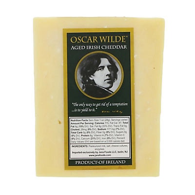 slide 1 of 1, Jana Foods Oscar Wilde Irish Aged Cheddar, per lb