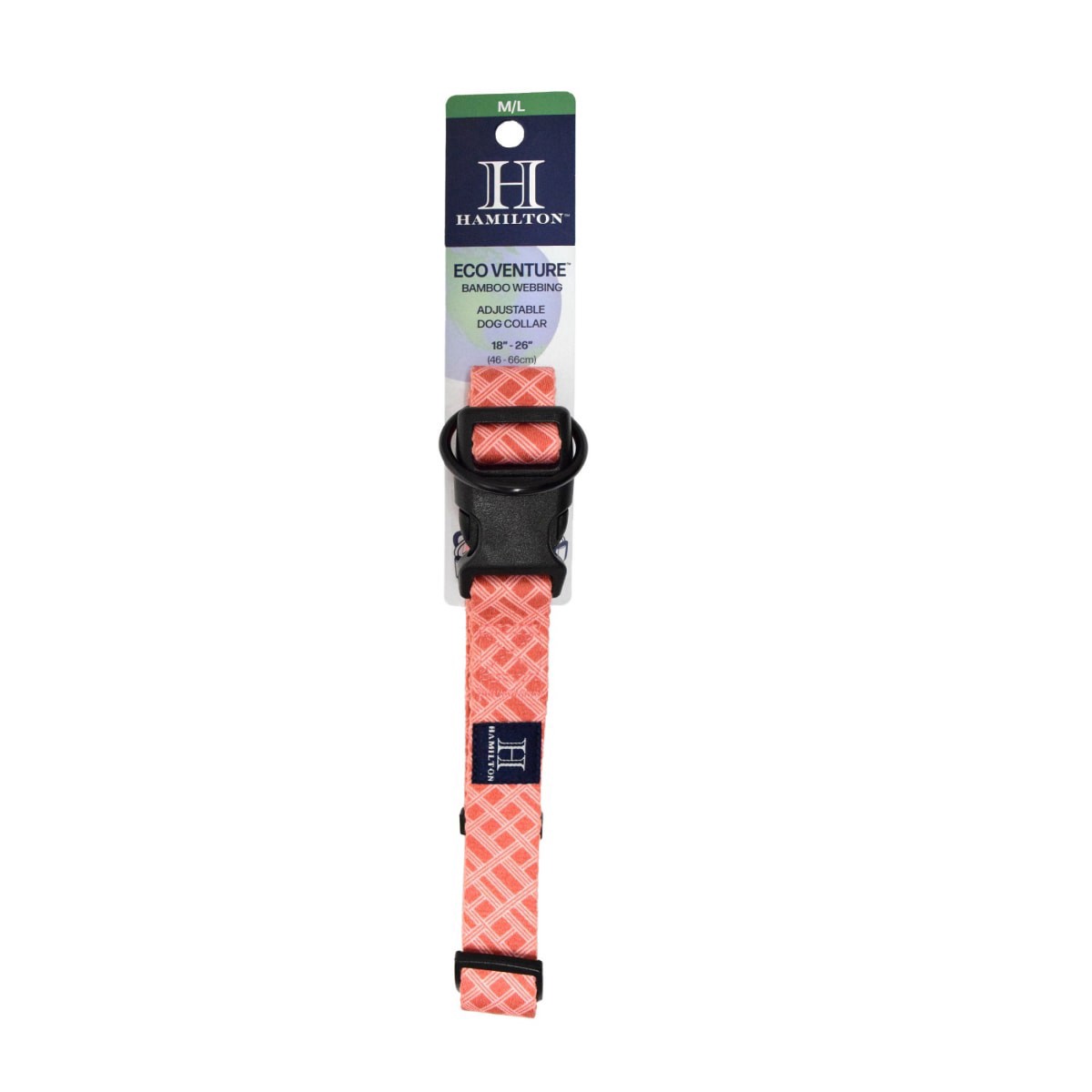 slide 1 of 9, Hamilton Eco Venture Bamboo Adjustable Dog Collar - Orange, 1 ct
