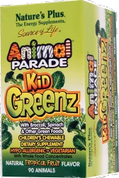 Nature's Plus Source of Life Animal Parade Kidgreenz Children's Tropical Fruit Flavored Chewable Supplement