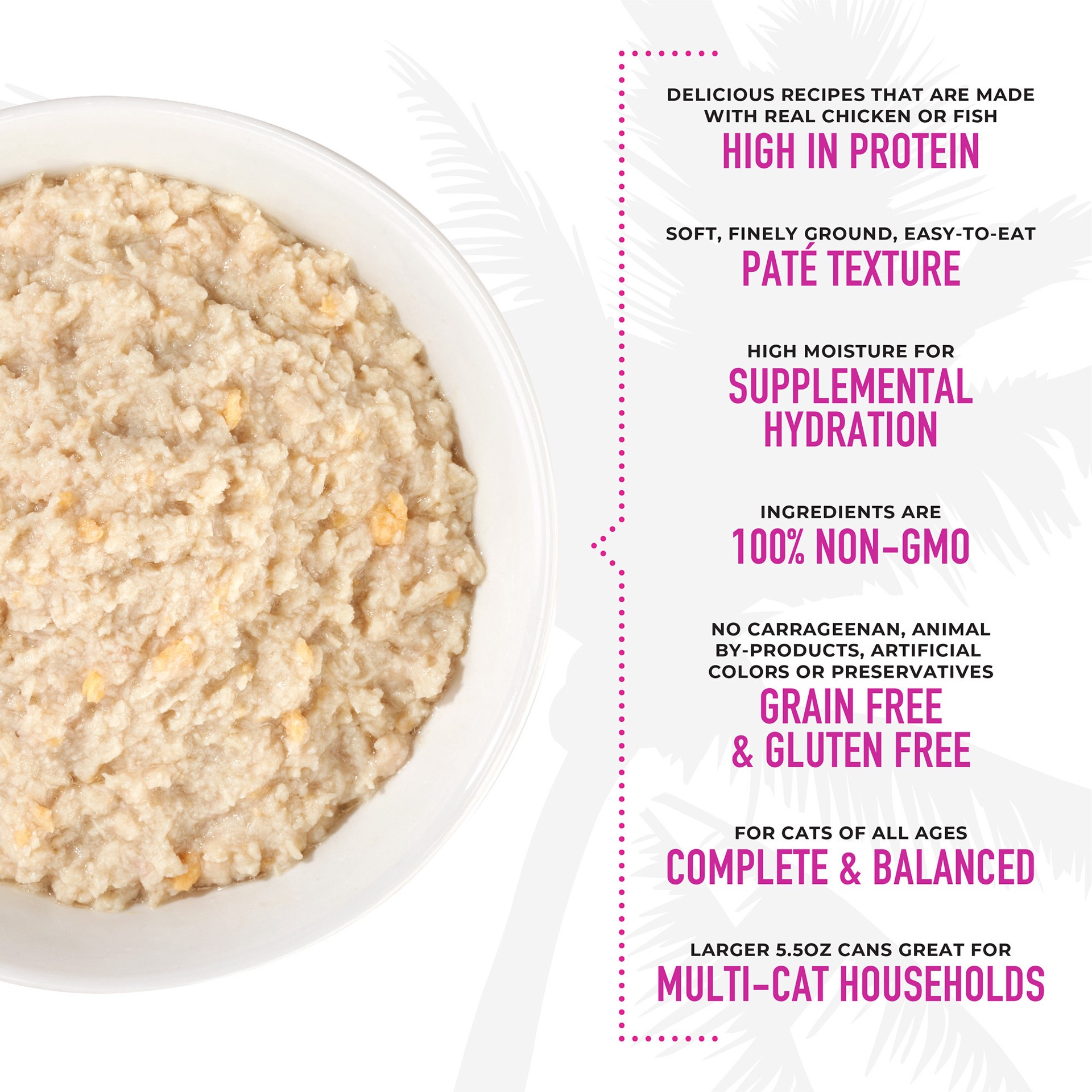 slide 4 of 6, Tiki Cat Luau Pate Wet Cat Food, Variety Pack, 5.5 oz. Can (8 Count), 44 oz