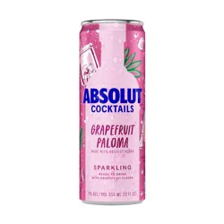 Absolut Sparkling Grapefruit Paloma Vodka 4 - 355 ml Cans