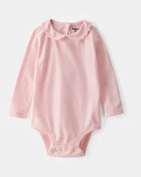 Oshkosh Baby Scalloped Collar Long-Sleeve Bodysuit - Pink - 3m