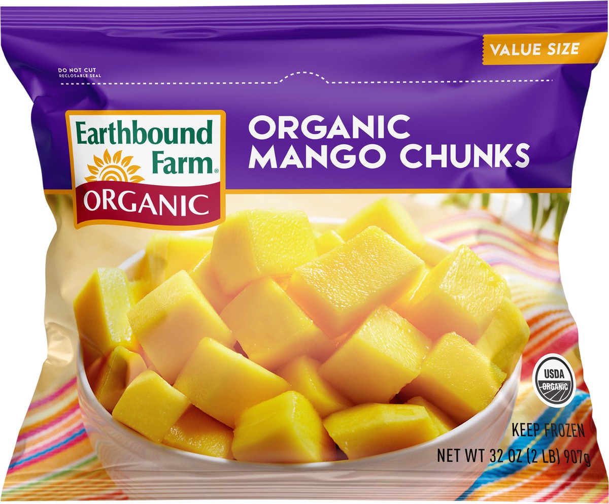 slide 3 of 3, Earthbound Farm Organic Mango Chunks, 2 lb