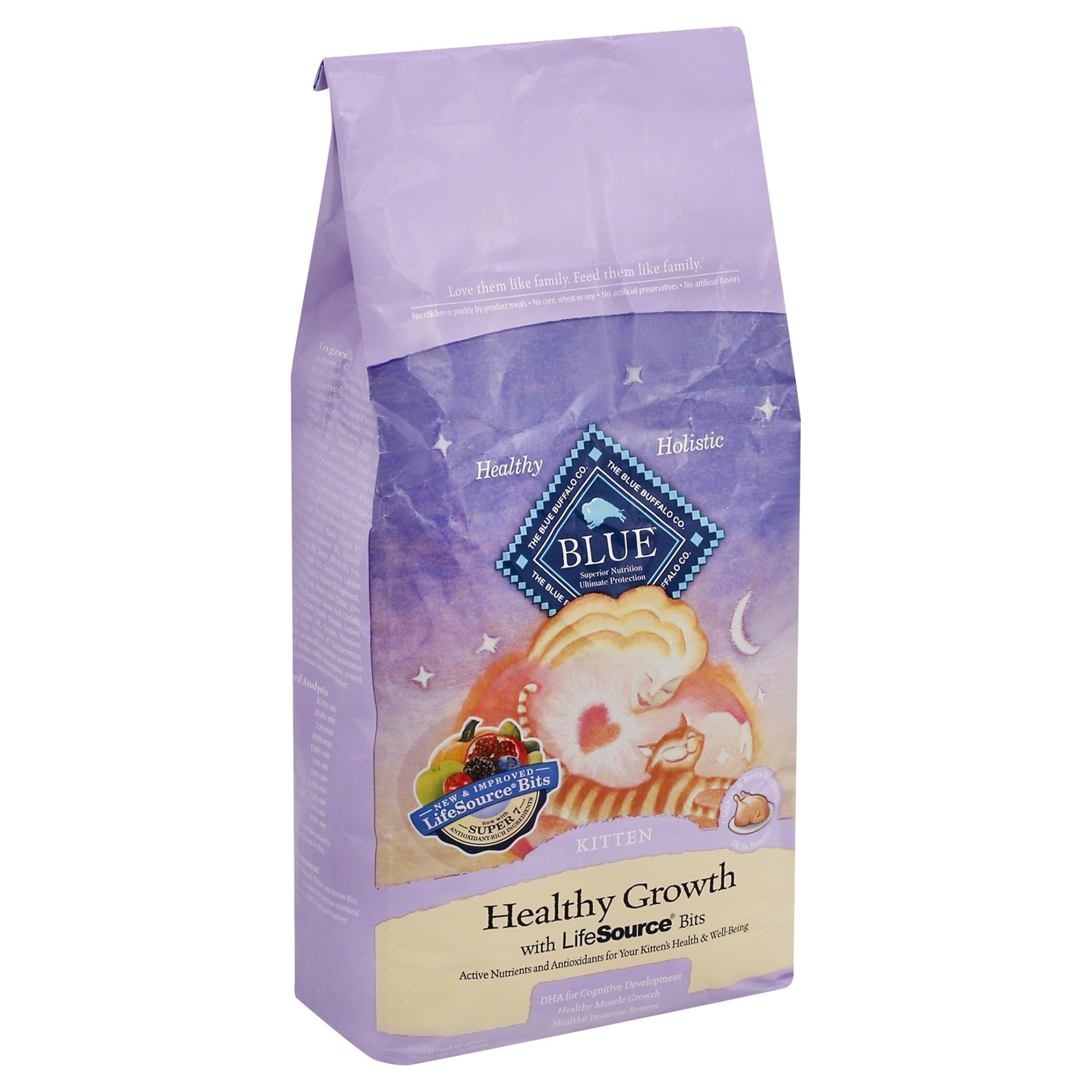 Blue Buffalo Blue Healthy Growth Kitten Chicken Brown Rice Recipe Dry
