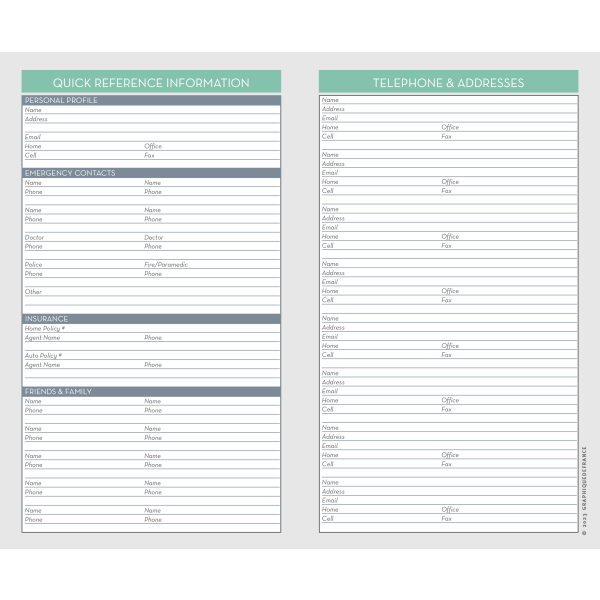 slide 3 of 5, 2023-2025 Graphique 29-Month Monthly Pocket Planner, 4"" X 6"", Classic Charm, August 2023 To December 2025, 2Y01624D, 1 ct