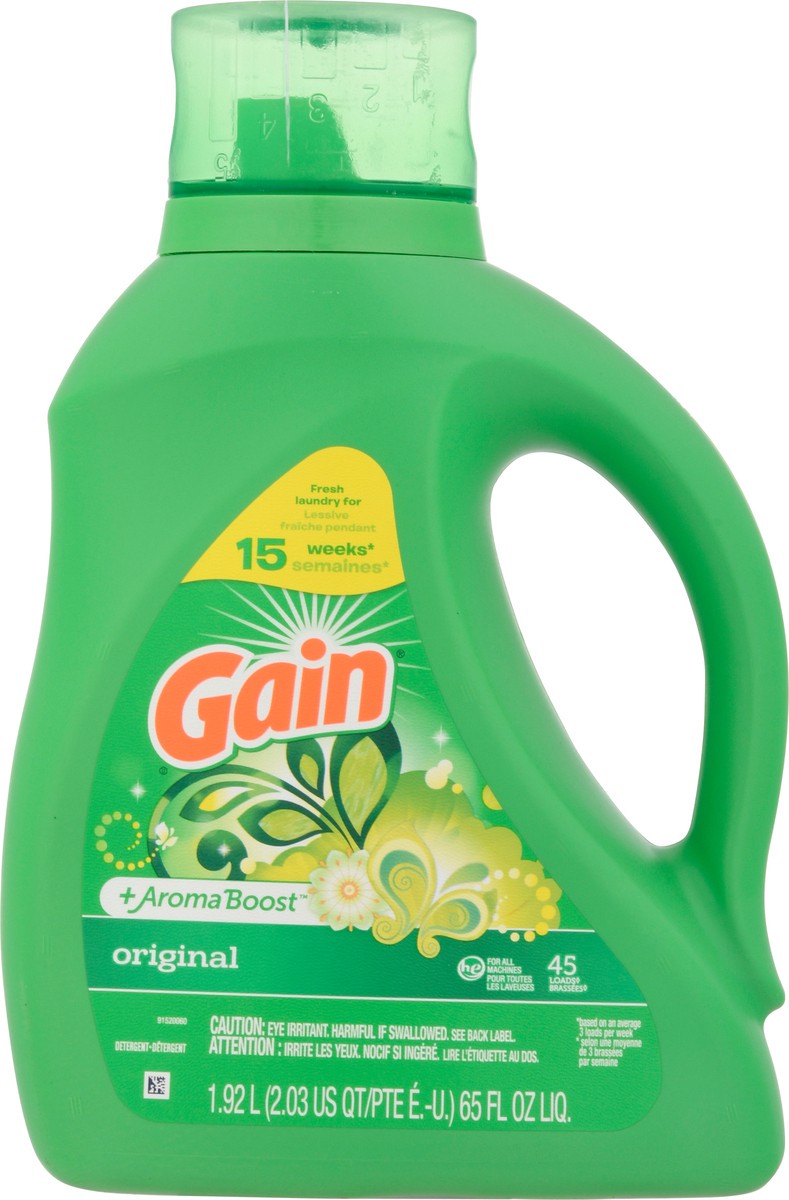 slide 9 of 11, Gain +Aroma Boost Original Detergent 65 fl oz, 65 fl oz