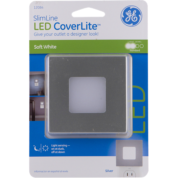slide 1 of 5, GE Mini SlimLine LED CoverLite Night Light, 1 ct