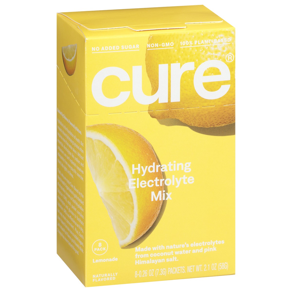 slide 6 of 11, CÜRE Hydrating Lemonade Electrolyte Drink Mix 8 - 0.26 oz Packets, 8 ct
