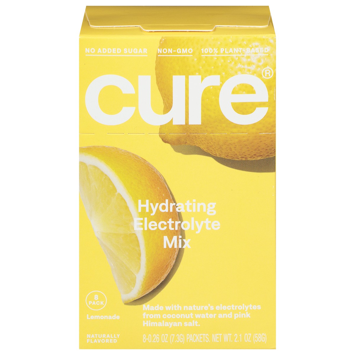 slide 11 of 11, CÜRE Hydrating Lemonade Electrolyte Drink Mix 8 - 0.26 oz Packets, 8 ct