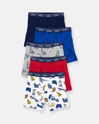 Carter's Carters Boys 5-Pack Print Boxer Brief Underwear Multi 8