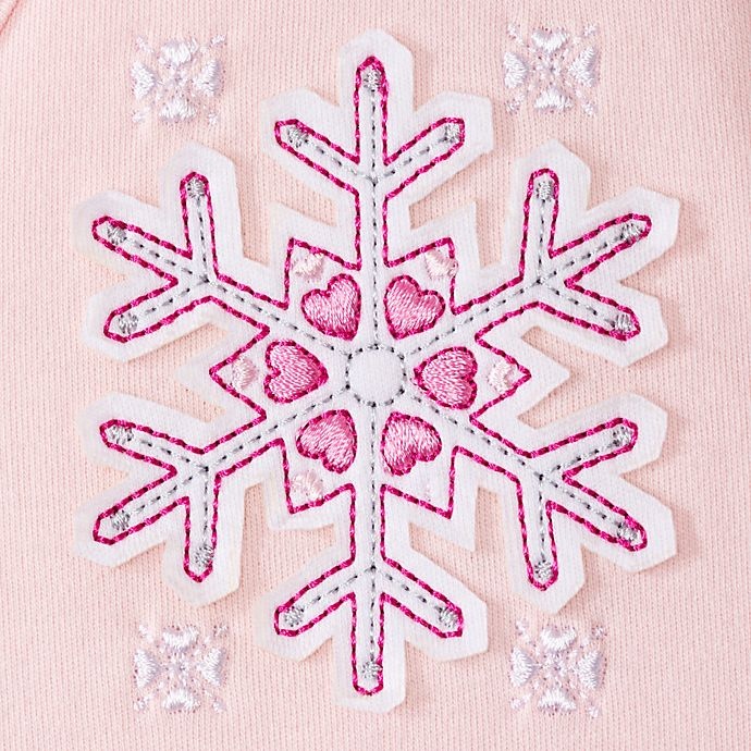 slide 2 of 4, HALO SleepSack Medium Winter Weight Wearable Blanket - Pink Snowflake, 1 ct