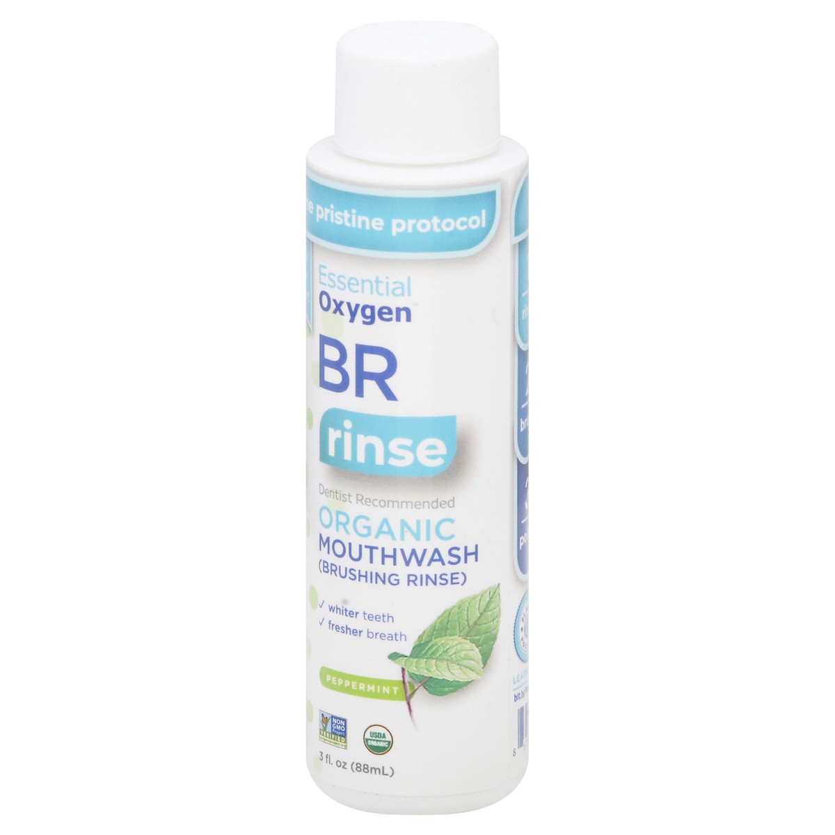 slide 6 of 11, Essential Oxygen Organic Brushing Rinse Peppermint Mouthwash 3 oz, 3 oz