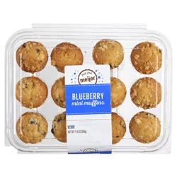 Fresh from Meijer Mini Muffin, Blueberry, 12 ct