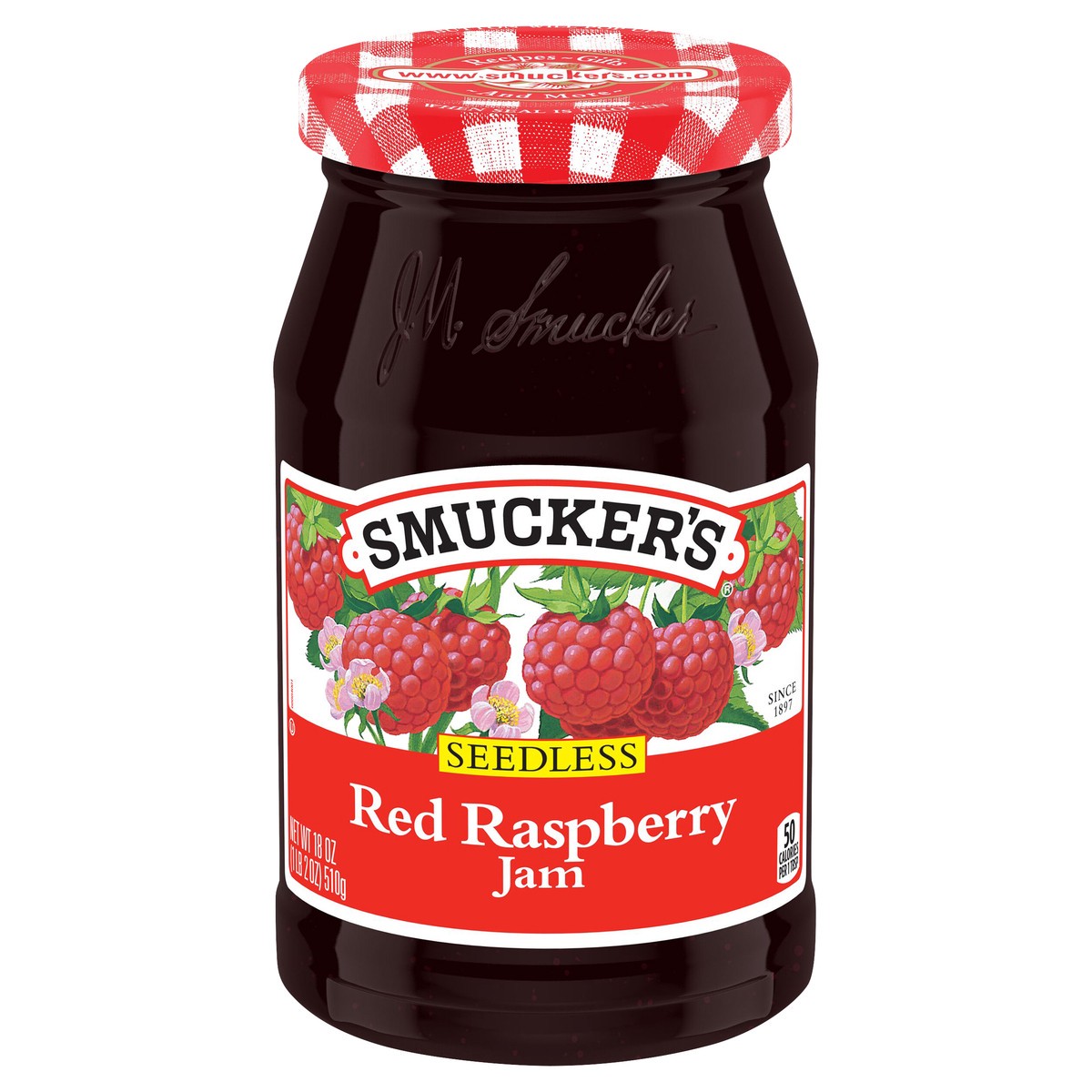 slide 1 of 13, Smucker's Jam, Red Raspberry, 18 oz