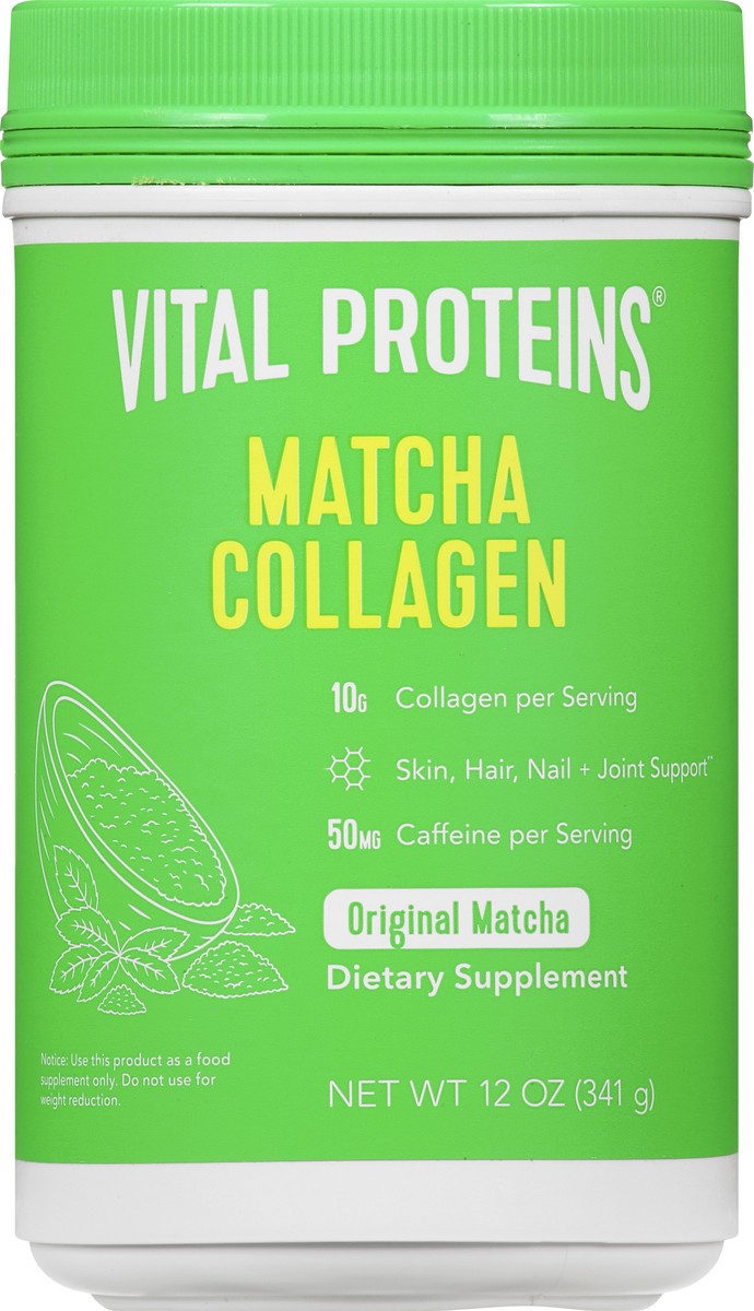 slide 8 of 9, Vital Proteins Original Matcha Collagen 12 oz, 12 oz