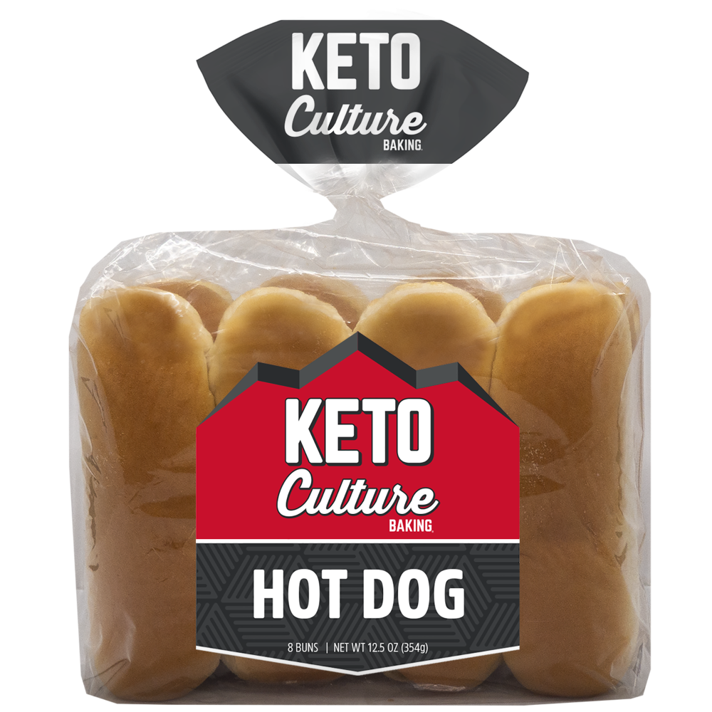 slide 2 of 4, Keto Culture Hot Dog Buns, 8 ct