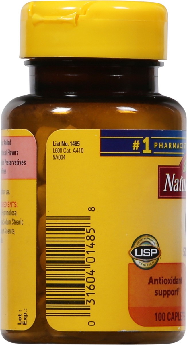 slide 5 of 9, Nature Made Vitamin C 500 mg, Dietary Supplement for Immune Support, 100 Tablets, 100 Day Supply, 100 ct