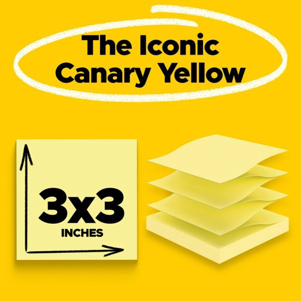slide 7 of 10, Post-it Super Sticky Pop Up Notes, Canary Yellow, 16 ct; 3 in x 3 in