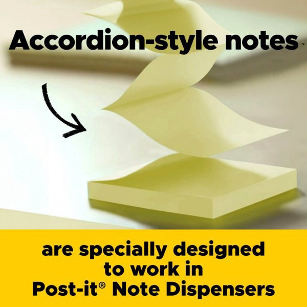 slide 4 of 10, Post-it Super Sticky Pop Up Notes, Canary Yellow, 16 ct; 3 in x 3 in