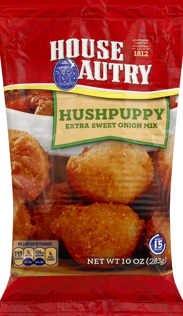 slide 6 of 6, House-Autry Hush Puppy Extra Sweet Onion Mix 10 oz, 10 oz