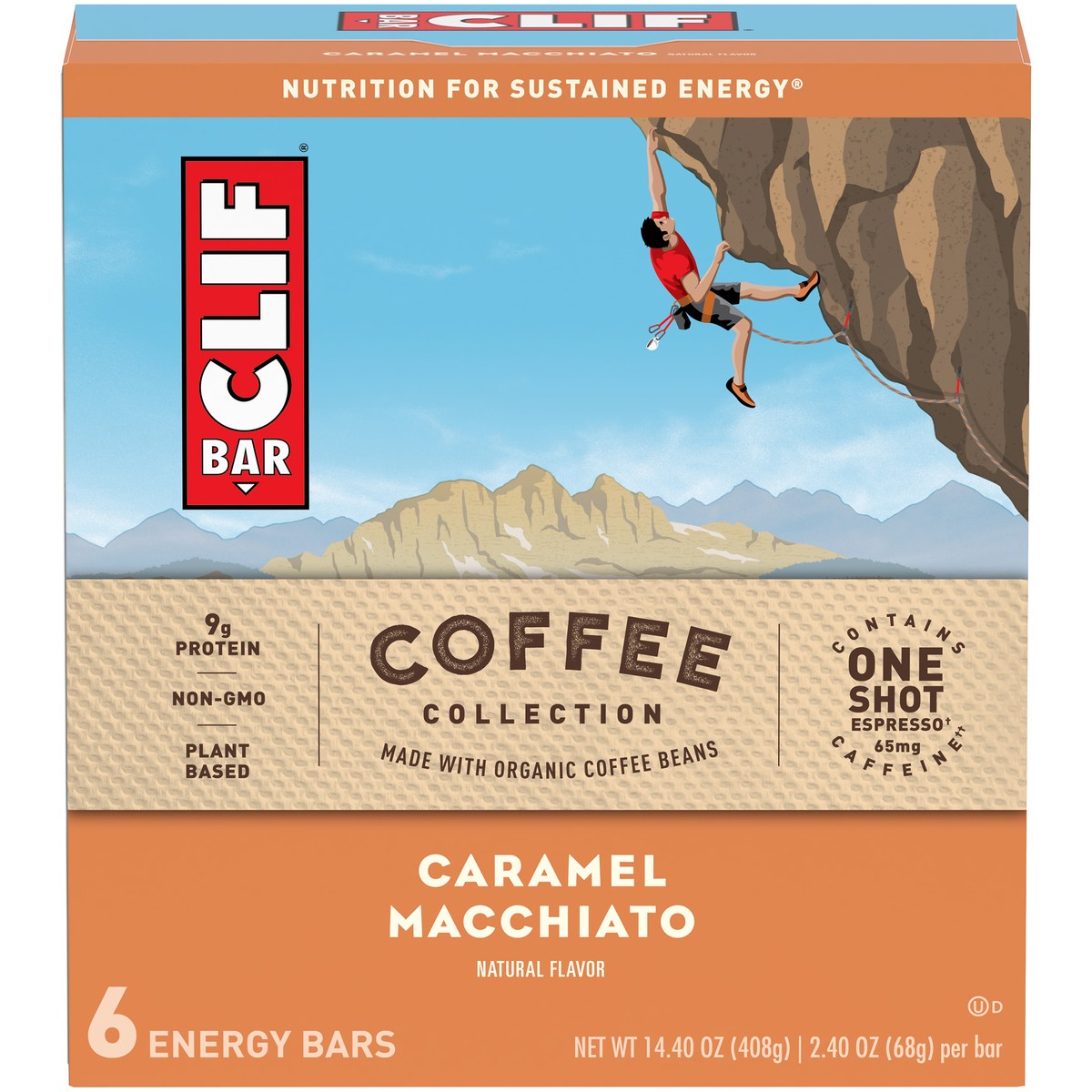 slide 1 of 9, CLIF Bar Coffee Collection Caramel Macchiato Energy Bars 6 ct Bars, 6 ct; 2.4 oz