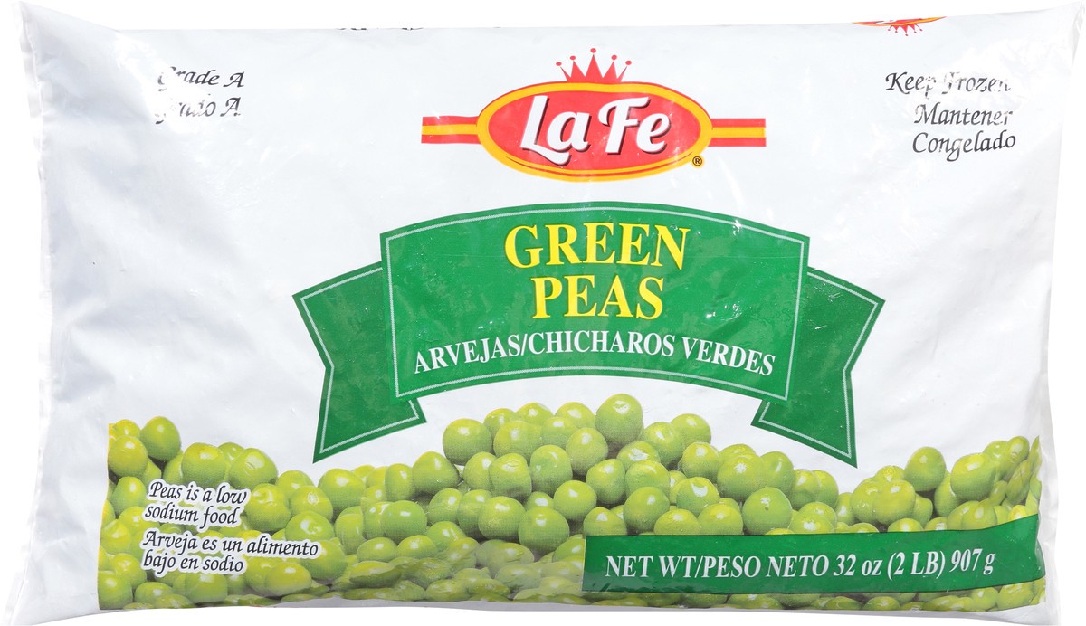 slide 6 of 13, La Fe Green Peas 32 oz, 32 oz