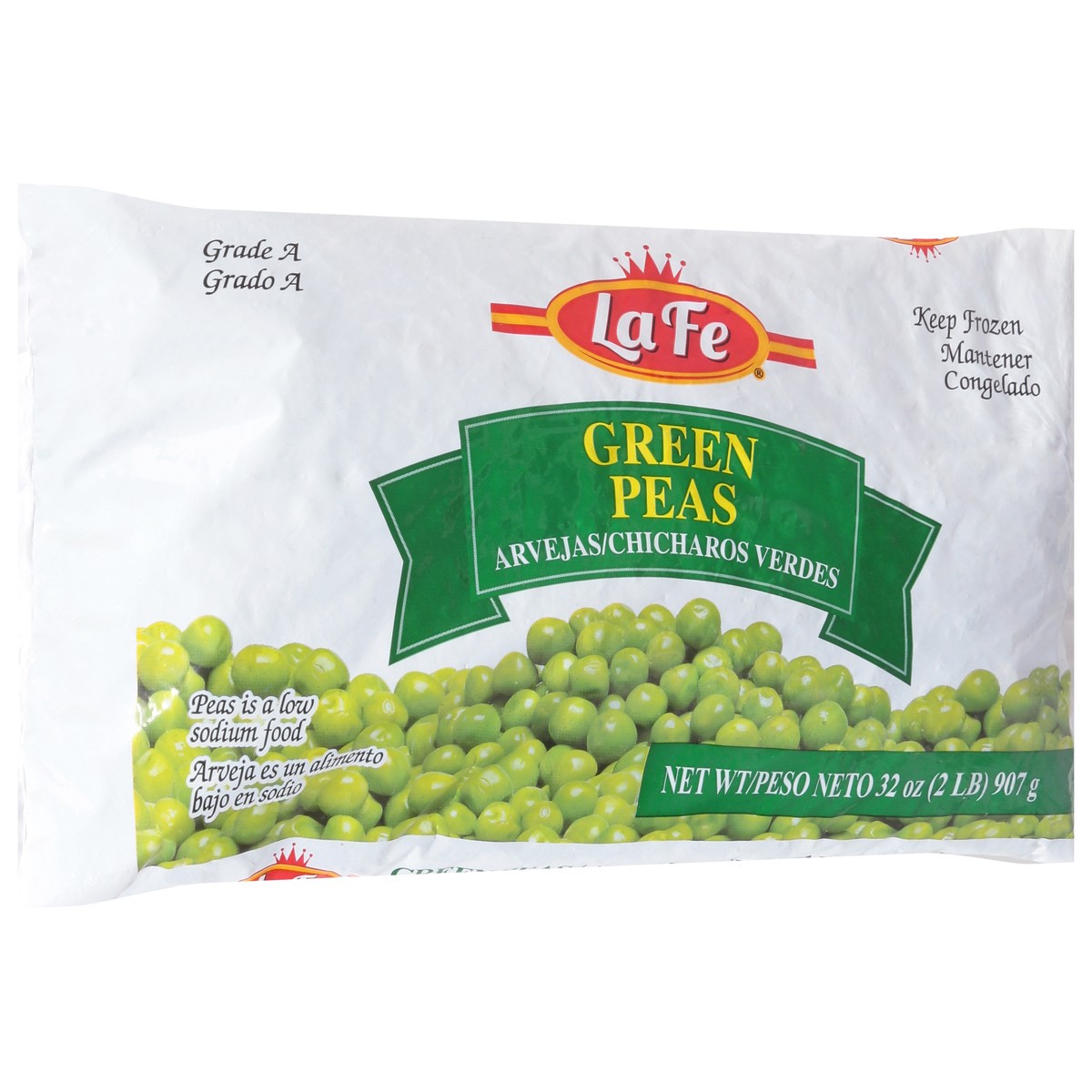 slide 9 of 13, La Fe Green Peas 32 oz, 32 oz
