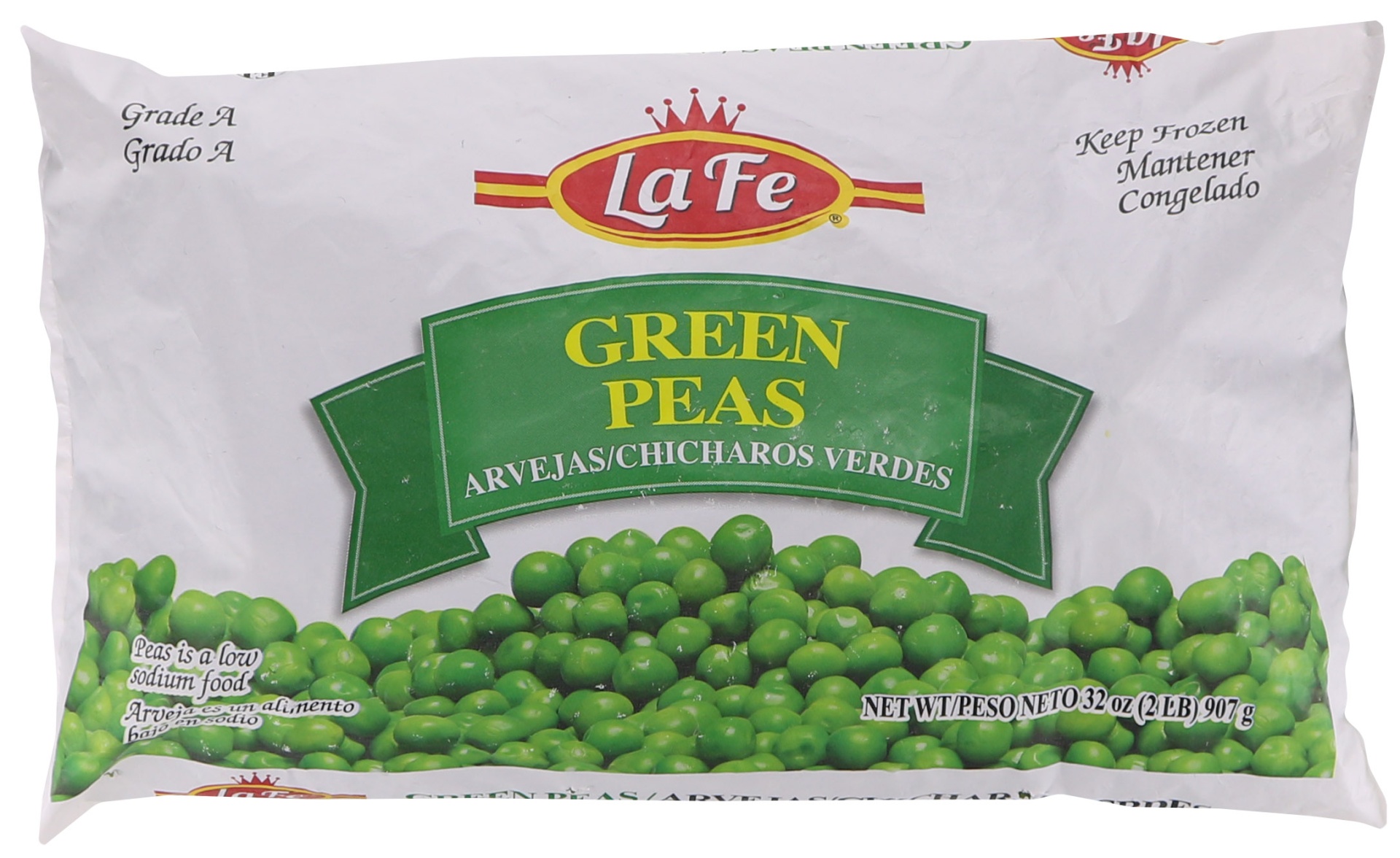 slide 1 of 1, La Fe Green Peas, 32 oz