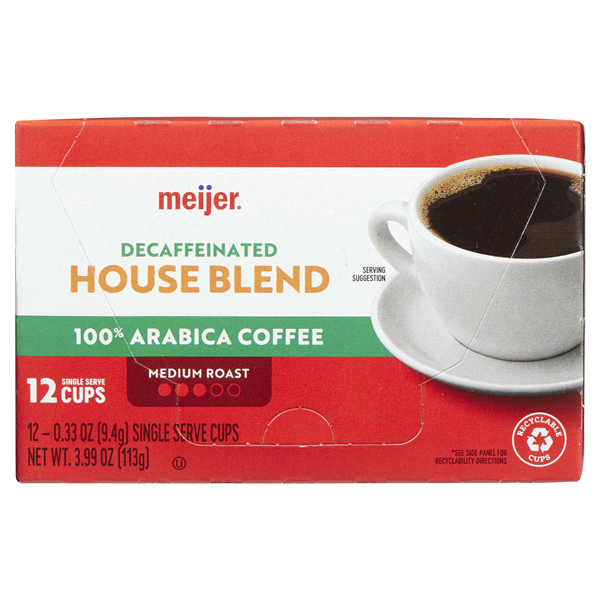 slide 13 of 29, Meijer Pods House Blend Decaf - 12 ct, 12 ct