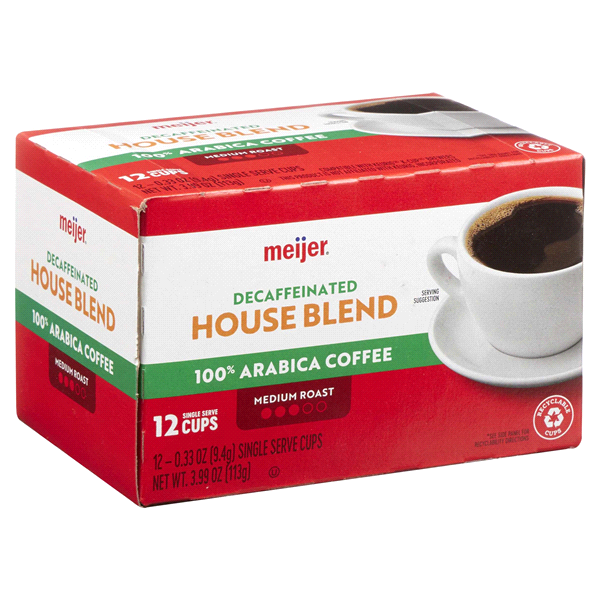 slide 9 of 29, Meijer Pods House Blend Decaf - 12 ct, 12 ct