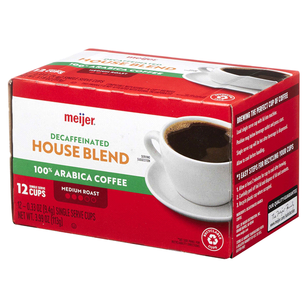 slide 21 of 29, Meijer Pods House Blend Decaf - 12 ct, 12 ct