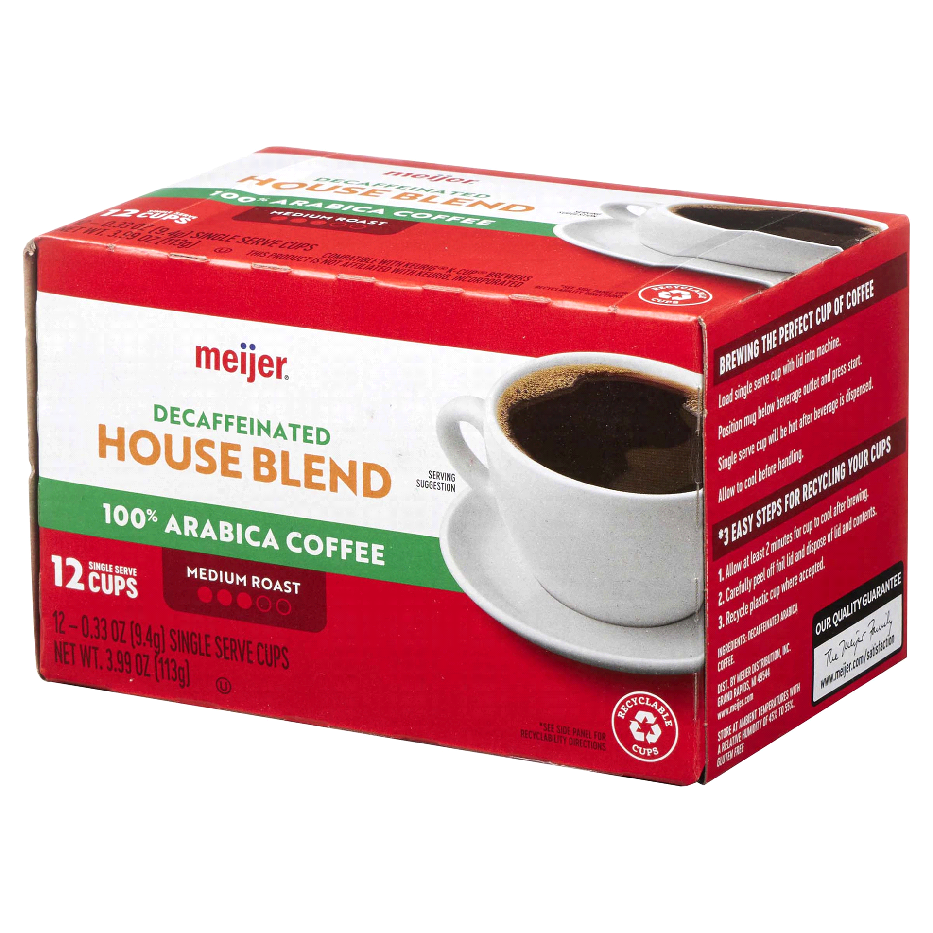 slide 24 of 29, Meijer Pods House Blend Decaf - 12 ct, 12 ct