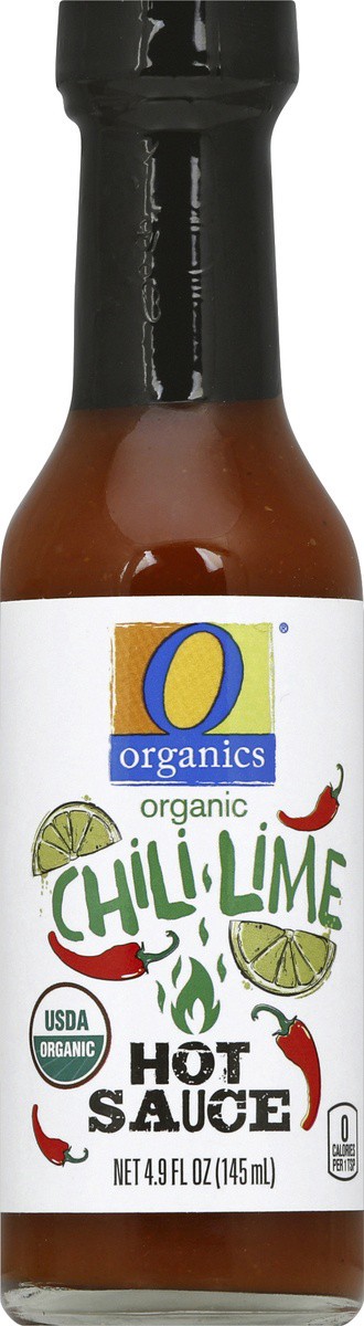 slide 2 of 2, O Organics Hot Sauce Chili Lime, 1 ct