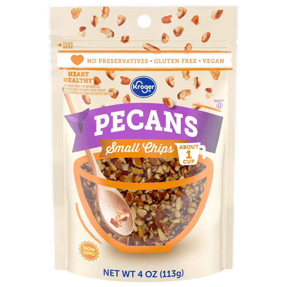 slide 2 of 2, Kroger Small Pecan Chips, 4 oz