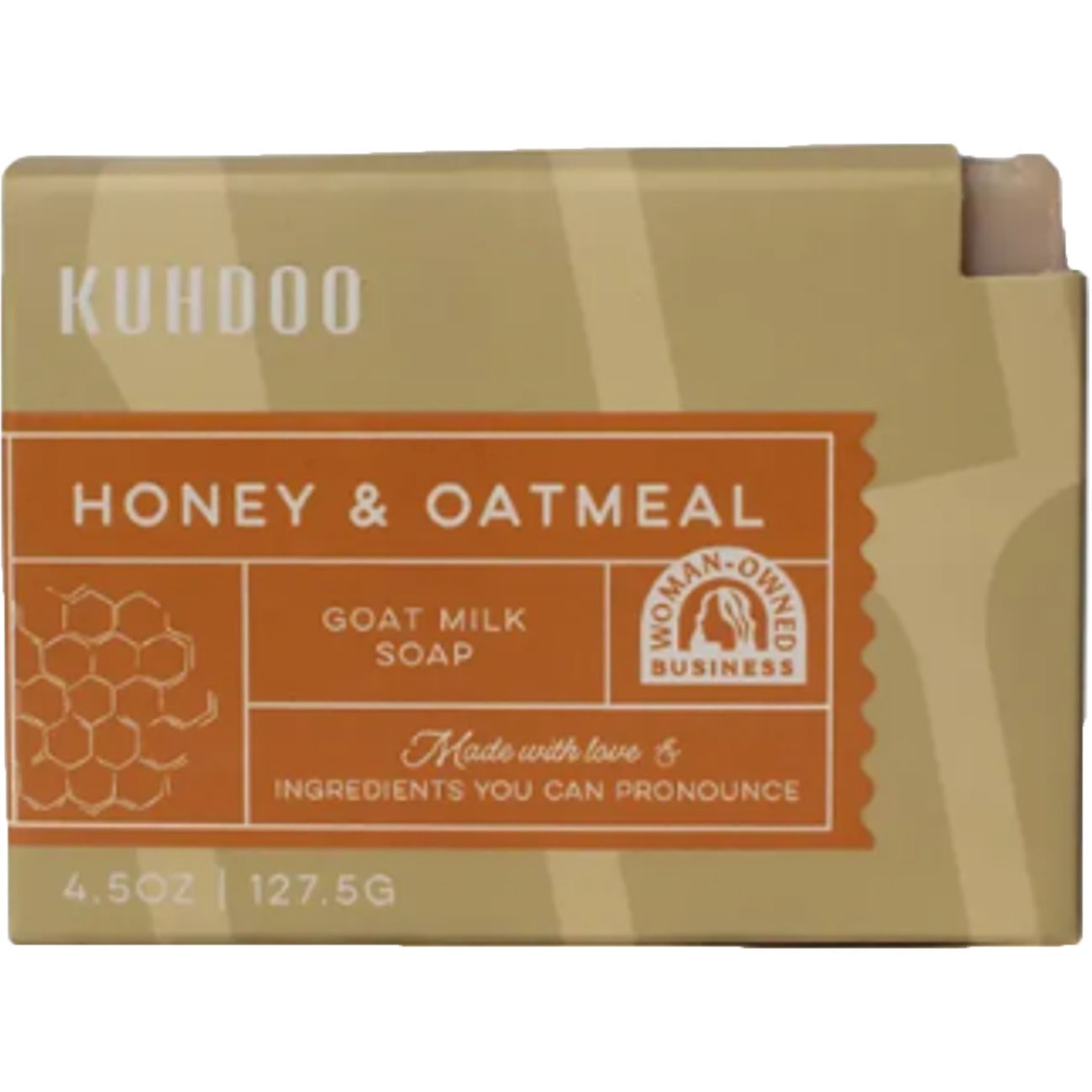 slide 1 of 1, Kuhdoo Natural Handcrafted Honey & Oatmeal Soap 4.5 oz, 4.5 oz