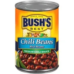 Bush's Best Chili Beans Red Beans in a Medium Chili Sauce 16 oz. Can