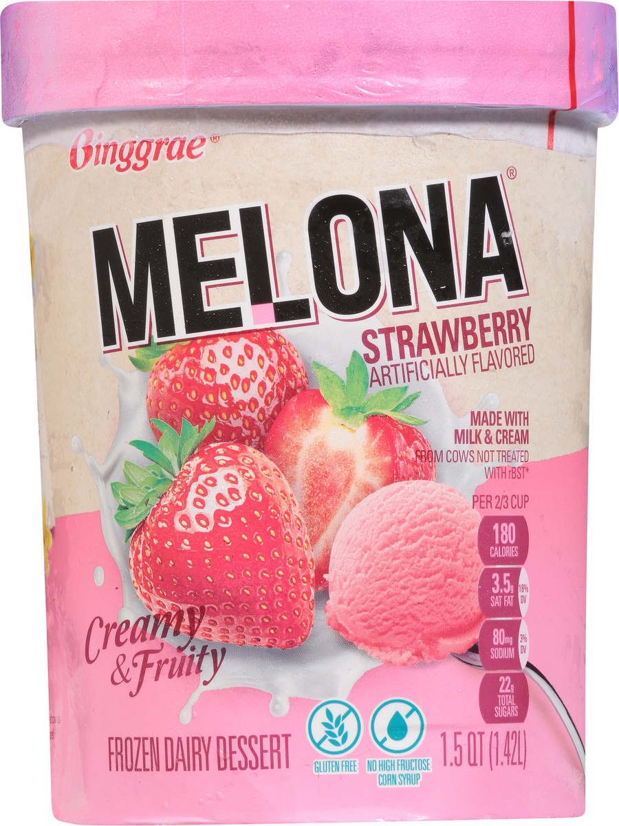 slide 4 of 9, Melona Strawberry Frozen Dairy Dessert 1.5 qt, 1.5 qt