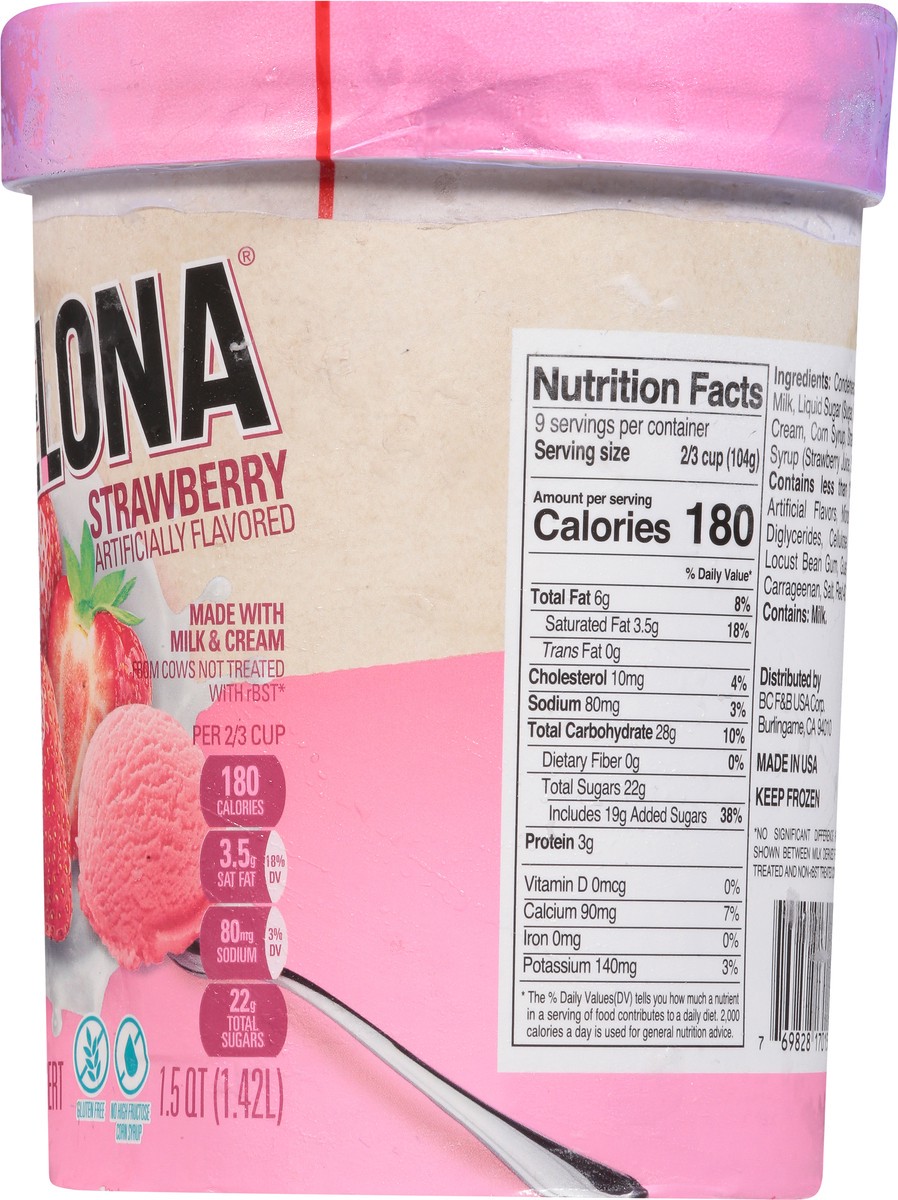 slide 5 of 9, Melona Strawberry Frozen Dairy Dessert 1.5 qt, 1.5 qt