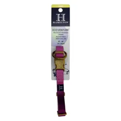 Hamilton Eco Venture Recycled Ombre Adjustable Dog Collar - Raspberry