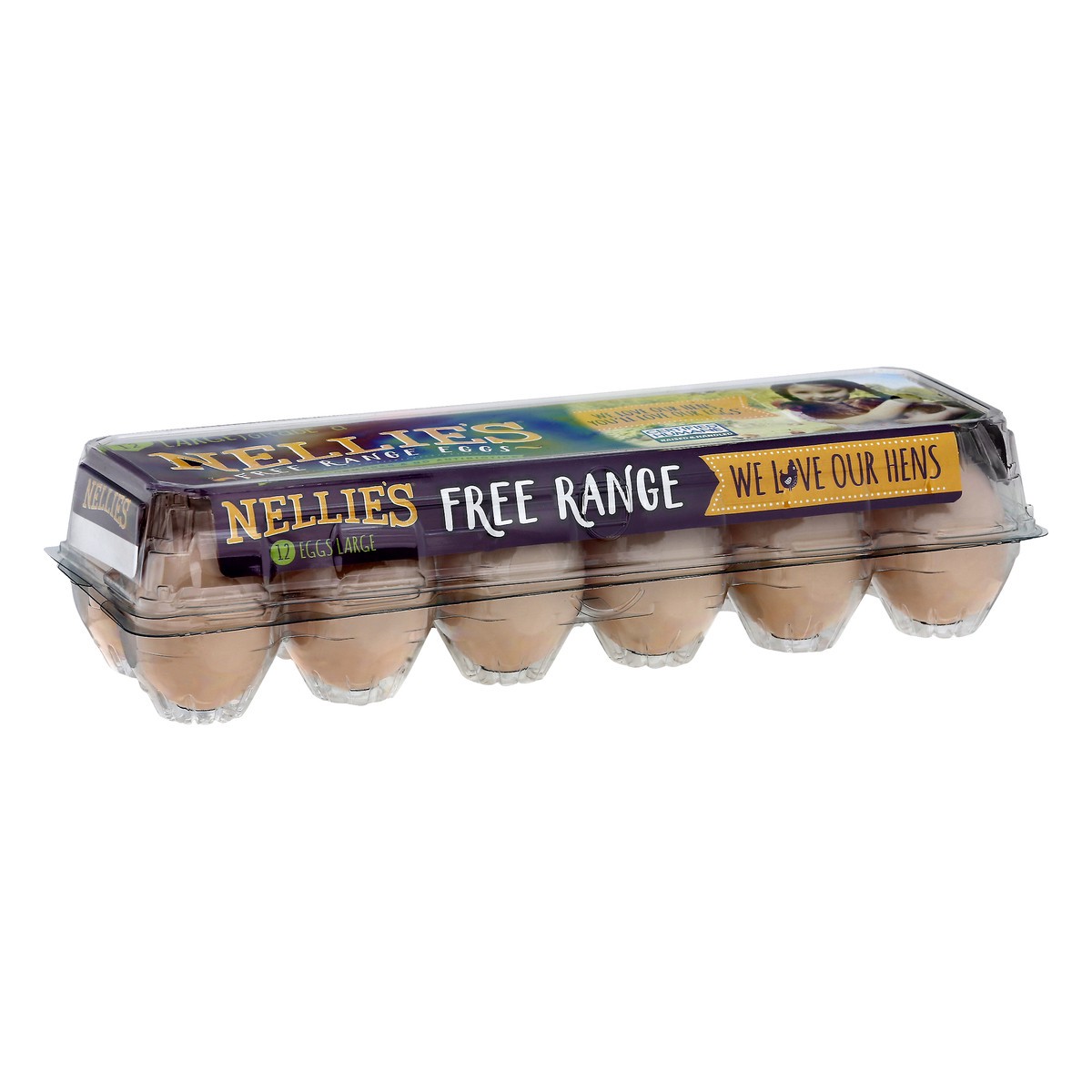 slide 6 of 9, Nellie's Free Range Brown Eggs Large - 12 ct, 12 ct