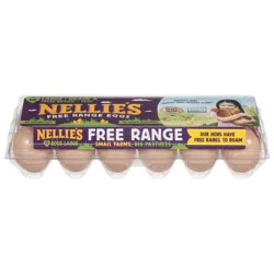 Nellie's Free Range Brown Eggs Large - 12 ct
