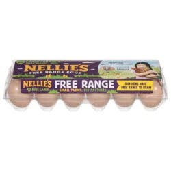 Nellie's Free Range Brown Eggs Large - 12 ct