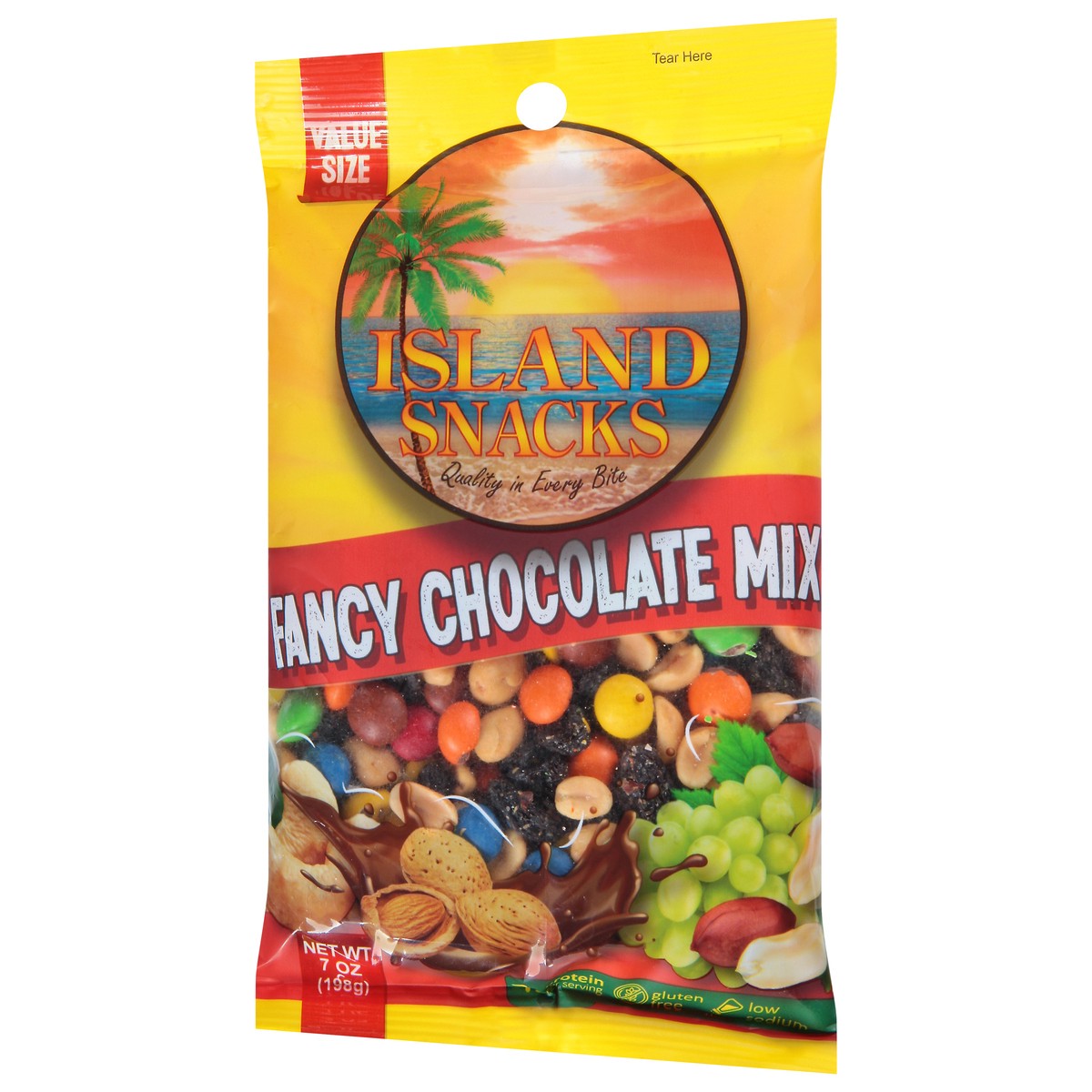 slide 4 of 9, Island Snacks Fancy Chocolate Mix Value Size 7 oz, 8 oz