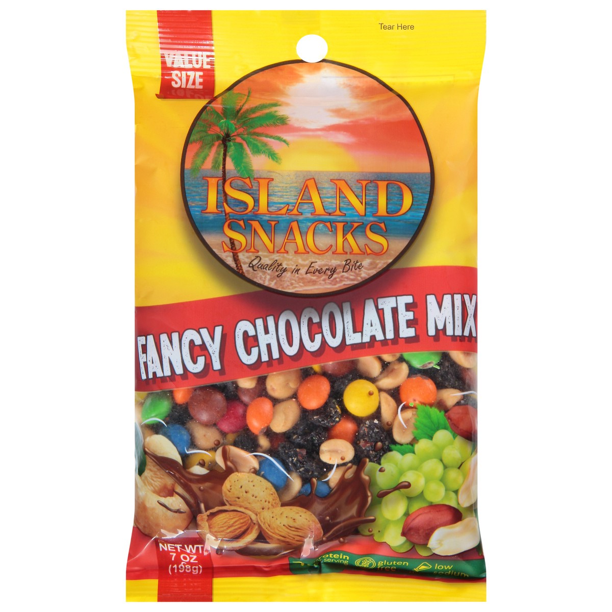 slide 1 of 9, Island Snacks Fancy Chocolate Mix Value Size 7 oz, 8 oz