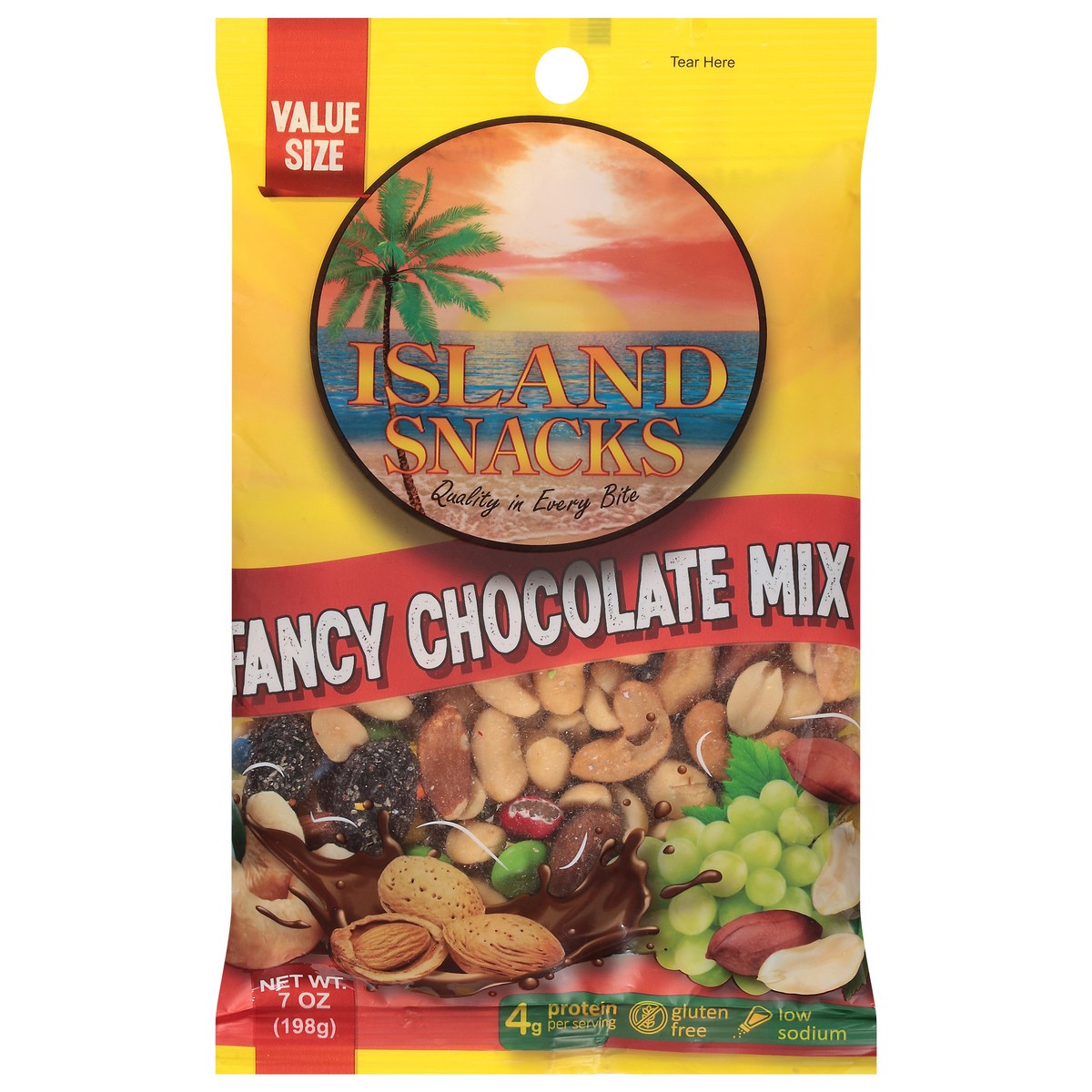 slide 1 of 9, Island Snacks Fancy Chocolate Mix Value Size 7 oz, 8 oz