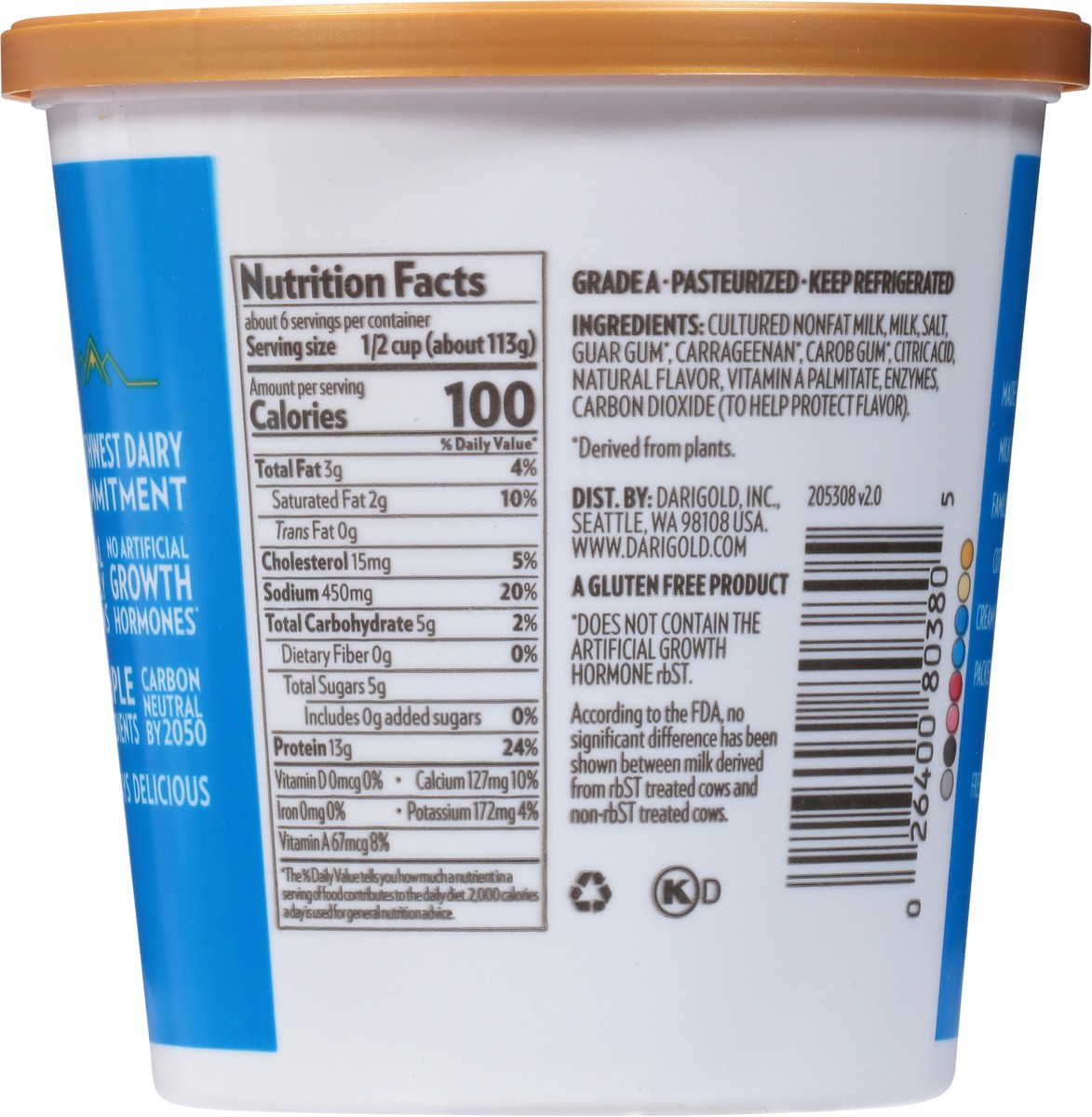 slide 13 of 13, Darigold 2% Milkfat Low Fat Cottage Cheese 24 oz, 24 oz